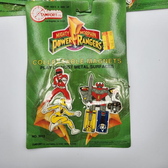 Mighty Morphin Power Rangers Collectable Magnets Vintage 4 Sets Tamfort 1990s - Picture 4 of 9
